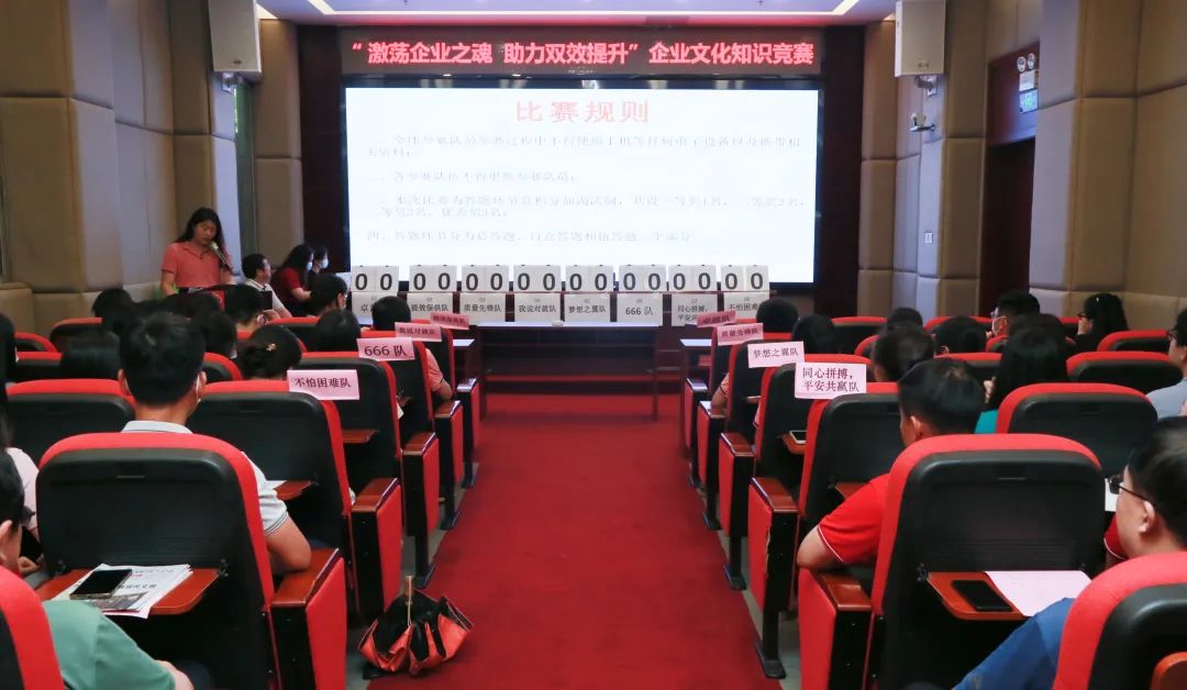 激荡企业之魂 助力双效提升——白云山必发7790公司乐成举行企业文化知识竞赛